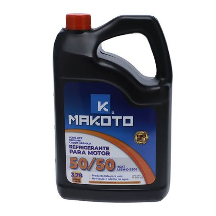 Refrigerante para motor marca Makoto parte frontal